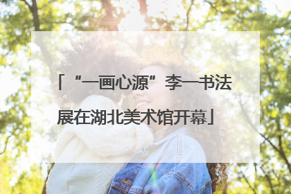 “一画心源”李一书法展在湖北美术馆开幕