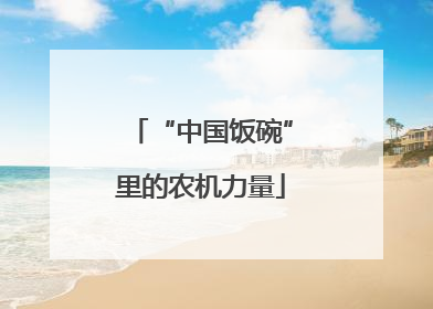 “中国饭碗”里的农机力量