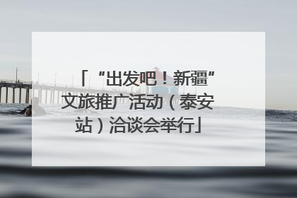 “出发吧！新疆”文旅推广活动（泰安站）洽谈会举行