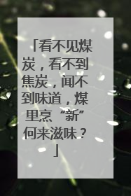 看不见煤炭，看不到焦炭，闻不到味道，煤里烹“新”何来滋味？