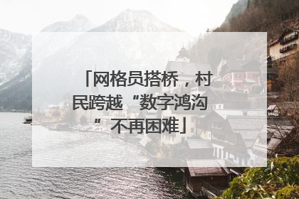 网格员搭桥，村民跨越“数字鸿沟”不再困难