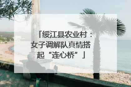 绥江县农业村：女子调解队真情搭起“连心桥”