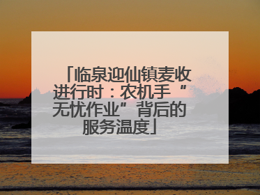 临泉迎仙镇麦收进行时：农机手“无忧作业”背后的服务温度