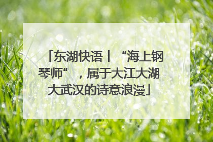 东湖快语丨“海上钢琴师”，属于大江大湖大武汉的诗意浪漫