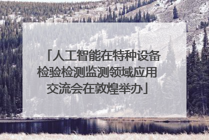人工智能在特种设备检验检测监测领域应用交流会在敦煌举办