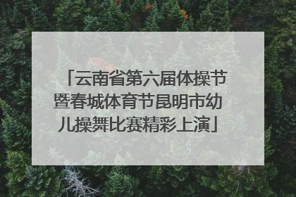 云南省第六届体操节暨春城体育节昆明市幼儿操舞比赛精彩上演