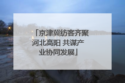 京津冀纺客齐聚河北高阳 共谋产业协同发展