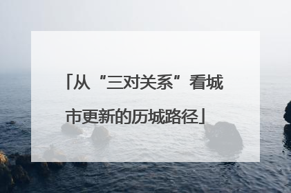 从“三对关系”看城市更新的历城路径