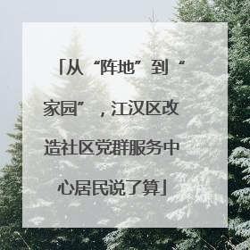 从“阵地”到“家园”，江汉区改造社区党群服务中心居民说了算