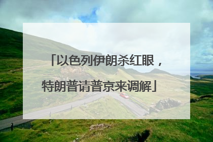 以色列伊朗杀红眼，特朗普请普京来调解