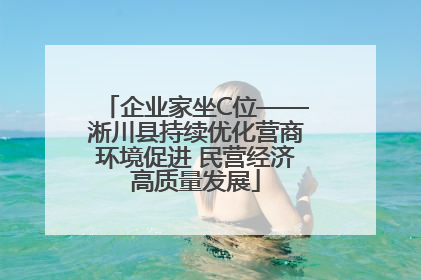企业家坐C位——淅川县持续优化营商环境促进 民营经济高质量发展