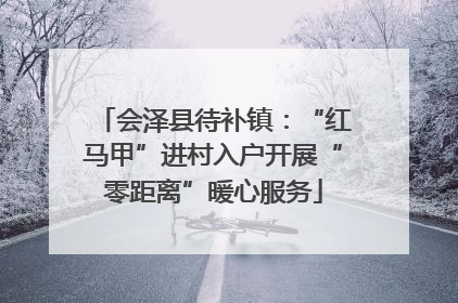 会泽县待补镇：“红马甲”进村入户开展“零距离”暖心服务