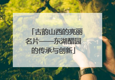 古韵山西的亮丽名片——东湖醋园的传承与创新