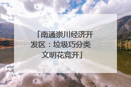 南通崇川经济开发区：垃圾巧分类 文明花竞开