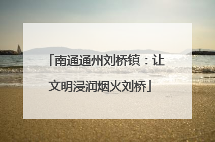 南通通州刘桥镇：让文明浸润烟火刘桥