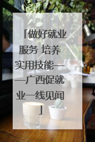做好就业服务 培养实用技能——广西促就业一线见闻