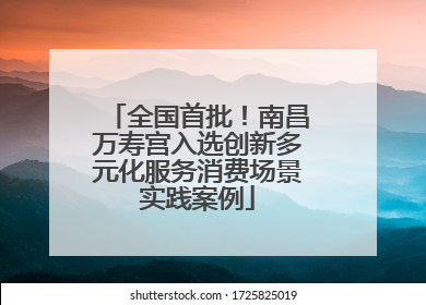 全国首批！南昌万寿宫入选创新多元化服务消费场景实践案例