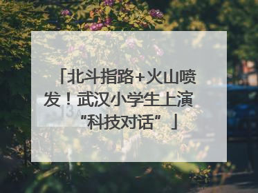 北斗指路+火山喷发！武汉小学生上演“科技对话”