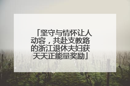 坚守与情怀让人动容，共赴支教路的浙江退休夫妇获天天正能量奖励