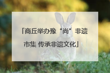 商丘举办豫“尚”非遗市集 传承非遗文化