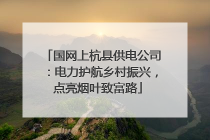 国网上杭县供电公司：电力护航乡村振兴，点亮烟叶致富路