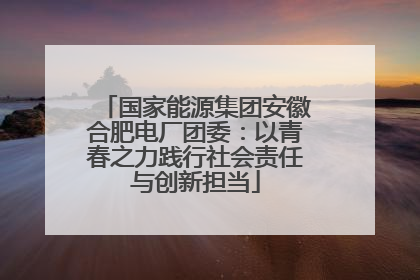国家能源集团安徽合肥电厂团委：以青春之力践行社会责任与创新担当