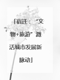 宿迁：“文物+旅游”激活城市发展新脉动