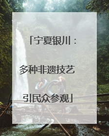 宁夏银川：多种非遗技艺引民众参观