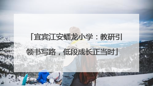 宜宾江安蟠龙小学：教研引领书写路，低段成长正当时