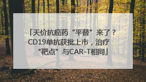 天价抗癌药“平替”来了？CD19单抗获批上市，治疗“靶点”与CAR-T相同