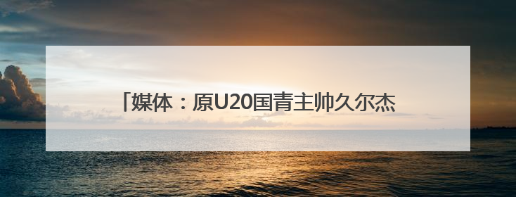 媒体：原U20国青主帅久尔杰维奇救火国足，带队征战东亚杯
