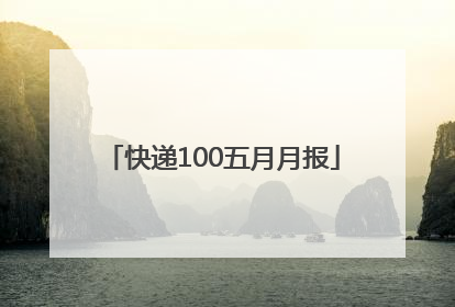 快递100五月月报