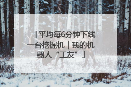 平均每6分钟下线一台挖掘机｜我的机器人“工友”