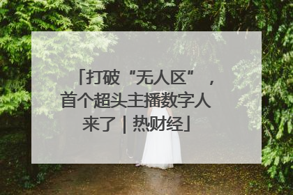 打破“无人区”，首个超头主播数字人来了｜热财经