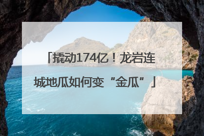 撬动174亿！龙岩连城地瓜如何变“金瓜”