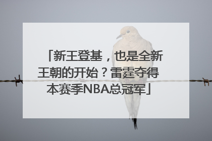 新王登基，也是全新王朝的开始？雷霆夺得本赛季NBA总冠军