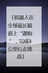 机器人在全球最长猫道上“遛狗”，完成3公里行走挑战