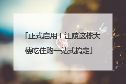正式启用！江陵这栋大楼吃住购一站式搞定
