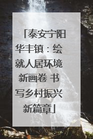 泰安宁阳华丰镇：绘就人居环境新画卷 书写乡村振兴新篇章