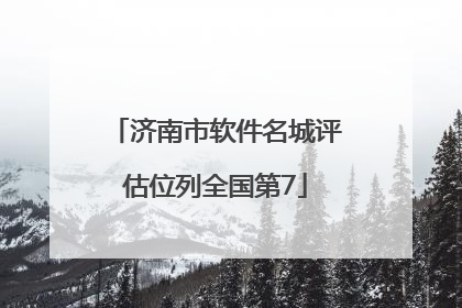 济南市软件名城评估位列全国第7