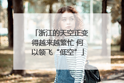 浙江的天空正变得越来越繁忙 何以领飞“低空”