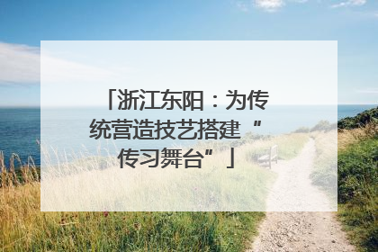 浙江东阳：为传统营造技艺搭建“传习舞台”