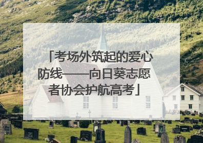考场外筑起的爱心防线——向日葵志愿者协会护航高考