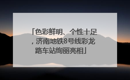 色彩鲜明、个性十足，济南地铁8号线彩龙路车站绚丽亮相