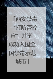 西安禁毒“打防管控宣”并举 成功入围全国禁毒示范城市