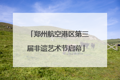 郑州航空港区第三届非遗艺术节启幕