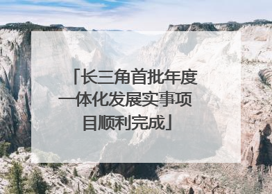 长三角首批年度一体化发展实事项目顺利完成