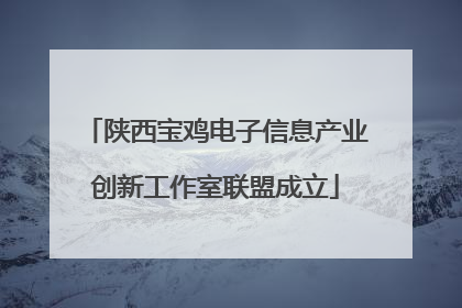 陕西宝鸡电子信息产业创新工作室联盟成立