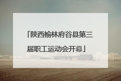 陕西榆林府谷县第三届职工运动会开幕