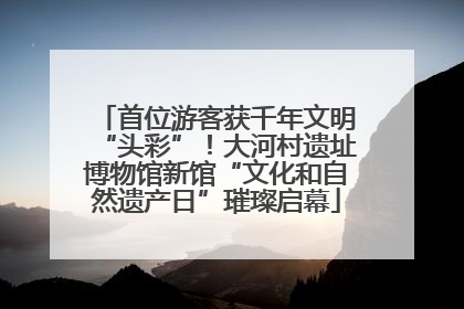 首位游客获千年文明“头彩”！大河村遗址博物馆新馆“文化和自然遗产日”璀璨启幕